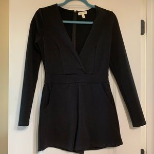 Silence + Noise Black Romper